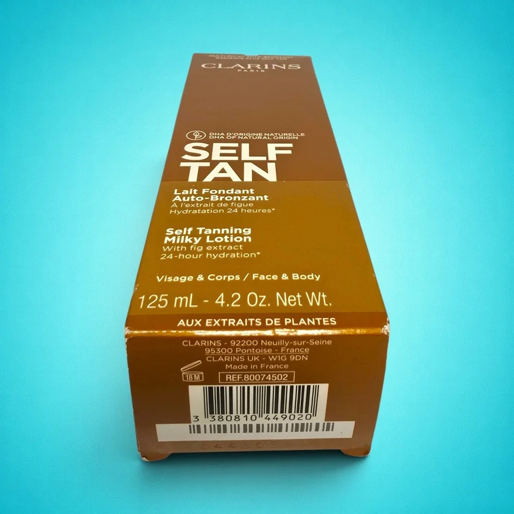 New Clarins Self Tan Radiance-Plus Self Tanning Milky Lotion Face Body 4.2oz